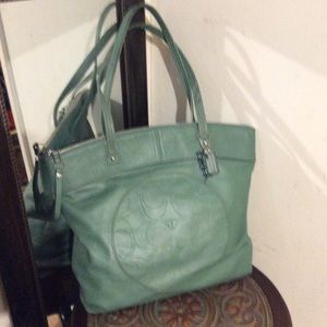 Coach leather tote
